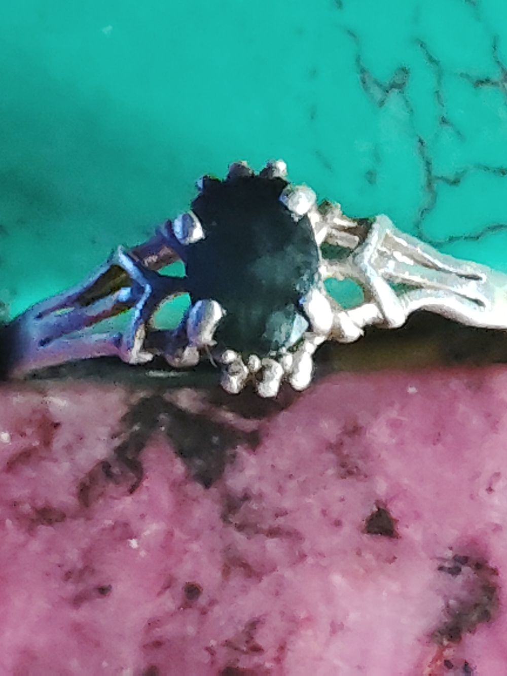 ✔️LONDON BLUE TOPAZ. 💥SOLID STERLING SILVER RING.✔️ UNISEX 📌SIZE- 10